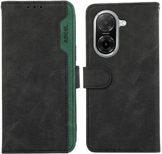 Abeel Xiaomi Redmi A5 4G Farbblock Handyhülle Buch Schwarz Grün