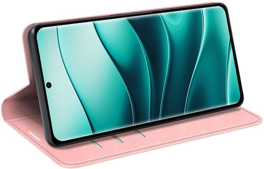 Tel1 Xiaomi Redmi Note 14 Pro 5g 14 Pro Plus 5g Poco X7 5g Retro-skin Магнитен Калъф Книга Розов