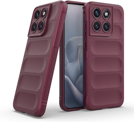 Techsuit Магическа Задна Корица Силикон Бордо (Motorola Edge 70)