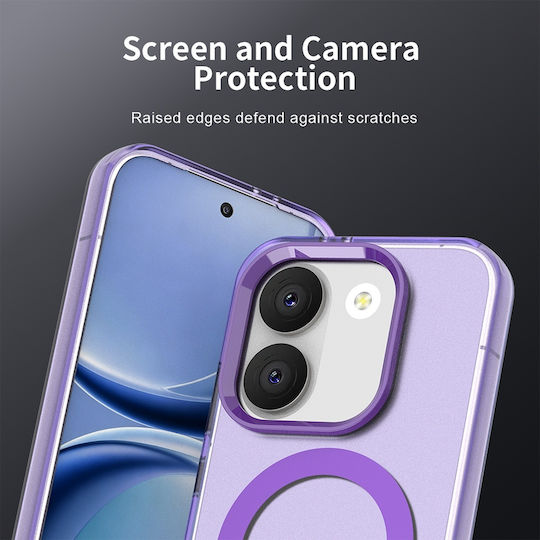 Techsuit Candycase Back Cover Plastic Silicone Purple Poco X8 Pro