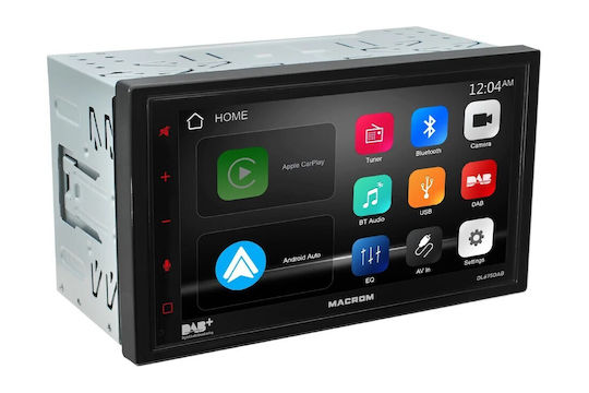 Ηχοσύστημα Αυτοκινήτου 2 DIN (Bluetooth/USB/WiFi/GPS/Apple-Carplay/Android-Auto) με Οθόνη Αφής 6.75"