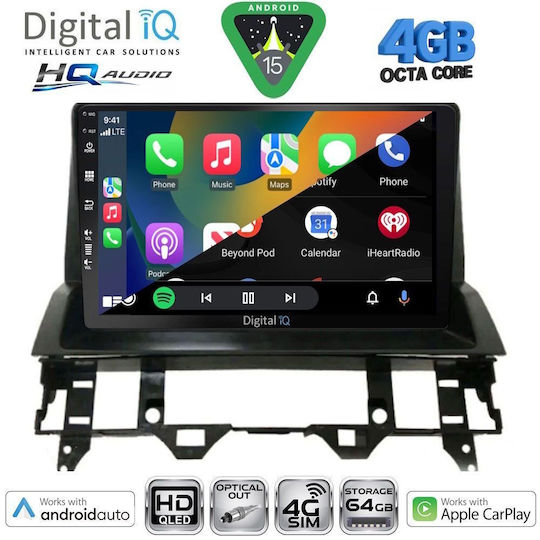 Digital IQ Ηχοσύστημα Αυτοκινήτου για Mazda 6 2002-2008 (Bluetooth/USB/WiFi/GPS/Apple-Carplay/Android-Auto) με Οθόνη Αφής 10"
