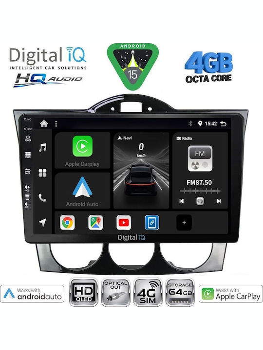 Digital IQ Car Audio System for Mazda CX-9 2006-2015 Bluetooth USB WiFi GPS Apple CarPlay Android Auto with 10" Touch Screen