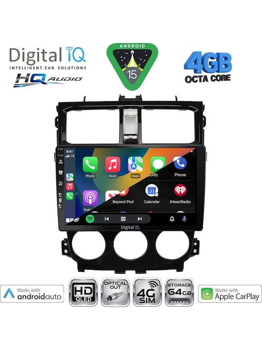 Digital IQ Car Audio System for Mitsubishi Colt 2013-2023 Bluetooth USB WiFi GPS Apple CarPlay Android Auto with 9" Touch Screen