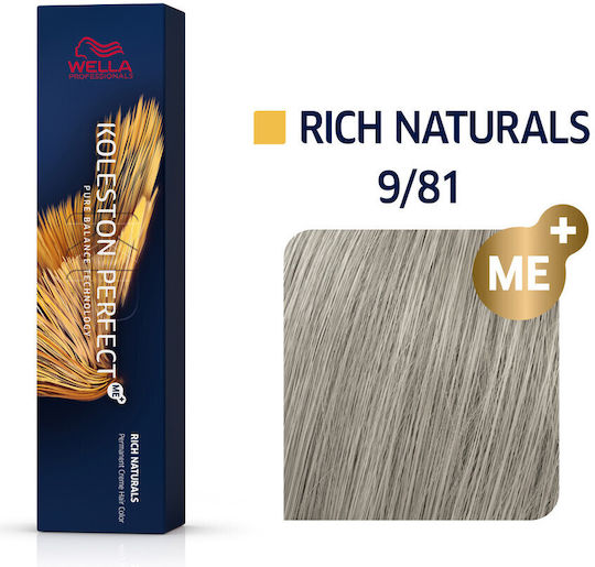 Wella Rich Naturals Βαφή Μαλλιών 9/81 60ml