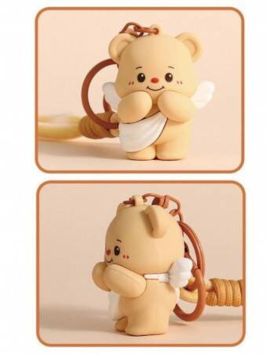 Ecarla Schlüsselanhänger Teddybär Flügel Creme Brl333k
