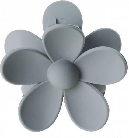 Ecarla Hair Clip-clasp Flower Pastel Gray Sp316