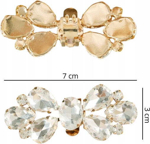 Ecarla Clame De Păr Crystal Kdb54 2 Bucăți