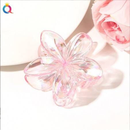 Ecarla Hair Clip-clasp Flower Moana Ombre Pink Iridescent Sp317