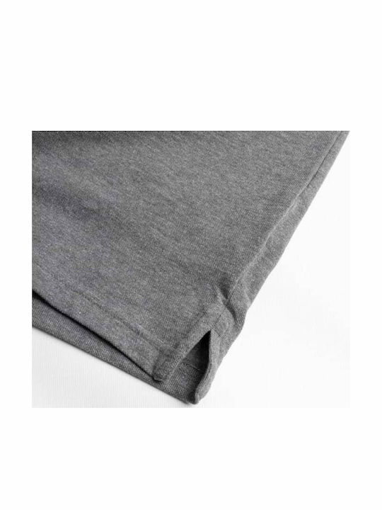 CAT Men's Short Sleeve Work Polo Shirt Gray Fleece with Reflective Tapes and Hood