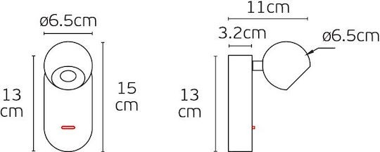 VK Lighting Wandleuchte Mit Integrierter LED Gold VK Lighting Wandleuchte Mit Integrierter LED Gold