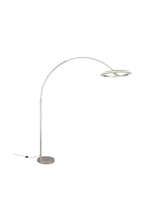 Trio Lighting Amador LED Floor Lamp with Warm White Light 2400lm Silver