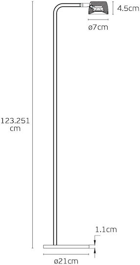 VK Lighting LED Φωτιστικό Δαπέδου Μαύρο VK Lighting LED Φωτιστικό Δαπέδου Μαύρο