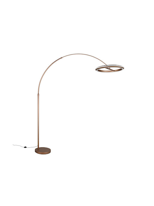 Trio Lighting Amador LED Φωτιστικό Δαπέδου με Θερμό Λευκό Φως 2400lm Καφέ