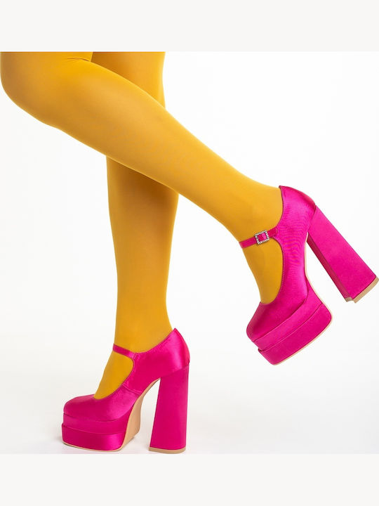Pantofi Cu Toc Înalt Fuchsia