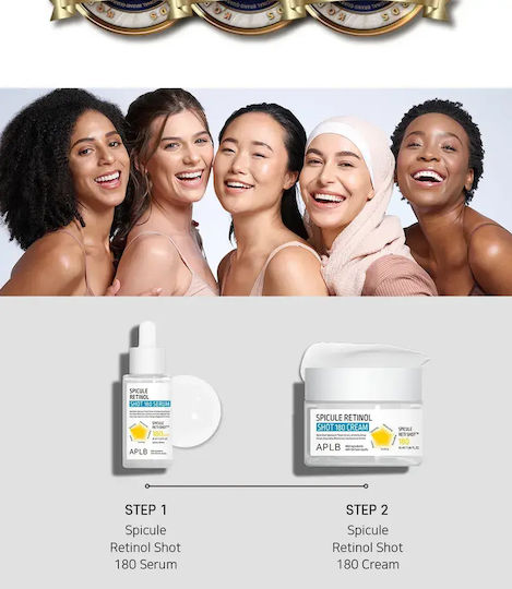 APLB Spicule Καταπραϋντικό & Αντιγηραντικό Serum Προσώπου με Ρετινόλη & AHA 40ml