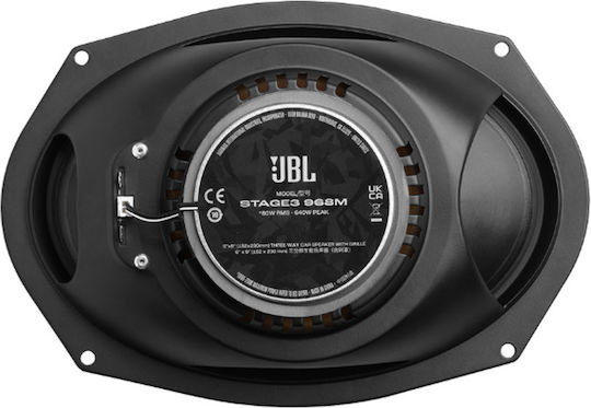 JBL Stage3 968M Σετ Ηχεία Αυτοκινήτου Ομοαξονικά 6" με 80W RMS (3 Δρόμων)