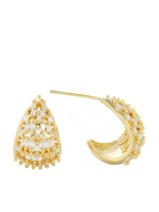 ecarla Earrings Made Of Gold Plated Steel