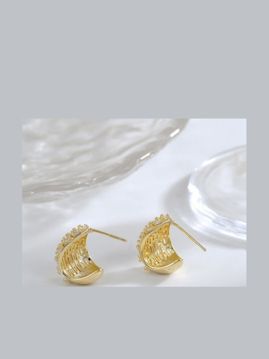 ecarla Earrings Made Of Gold Plated Steel