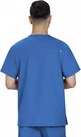 KOI USA Male Medical Blouse Blue