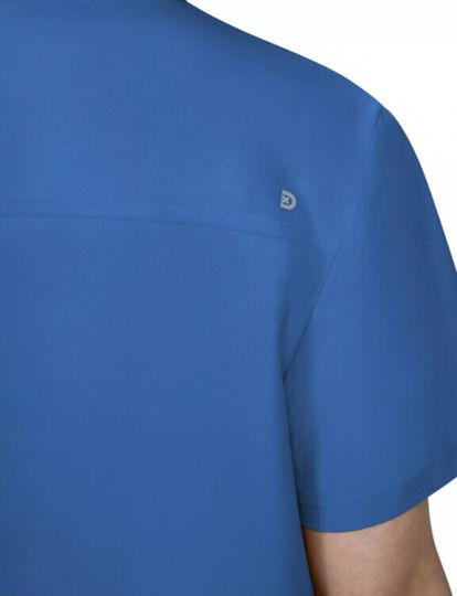 KOI USA Male Medical Blouse Blue
