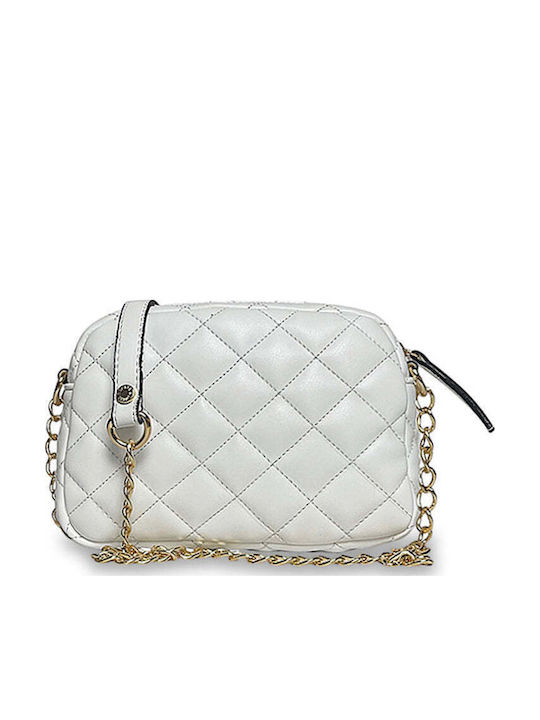Women's Bag Oval Quilted White