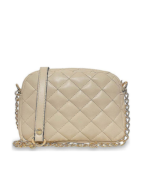 Γυναικεία Τσάντα Oval Quilted Μπεζ
