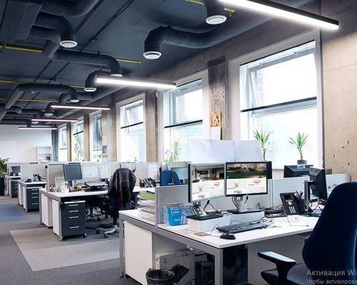 Horoz Electric LED Commercial Linear Ceiling Lighting 40W Warm to Cool White with Dimmable