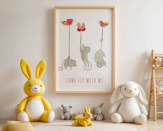 Παιδική Αφίσα Little Mice 50x40εκ.