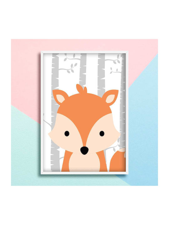 Kids Poster Fox Cub 50x40cm