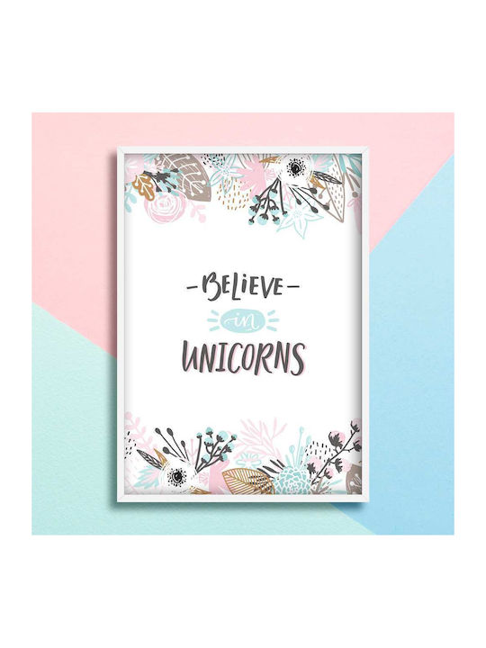 Детски Плакат Unicorns 50x40см