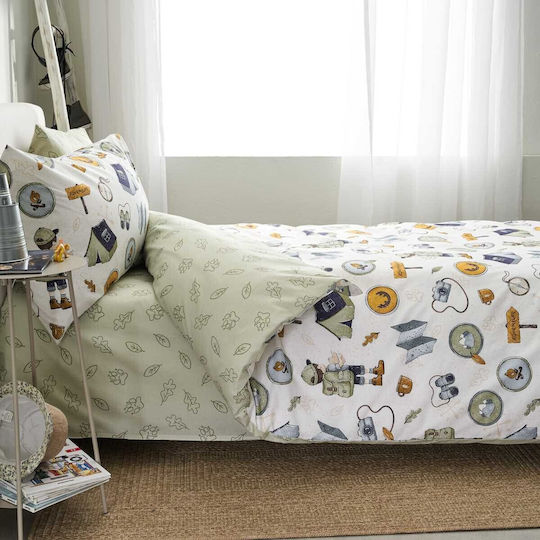 Vesta Home Σετ Μονά Tommy Πράσινο 175x255cm