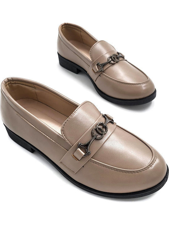 Women's Loafers in Beige Colour