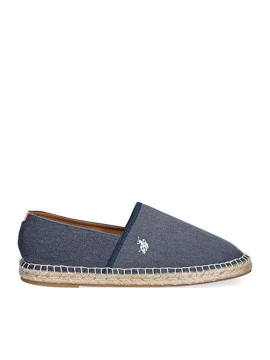 Fabric Men's Espadrilles in Blue Colour