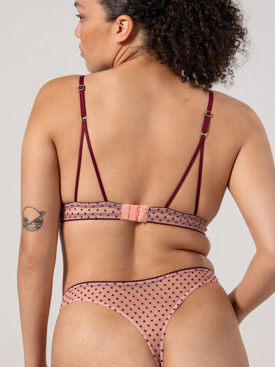Sutien Bralette Triunghiular Cu Buline