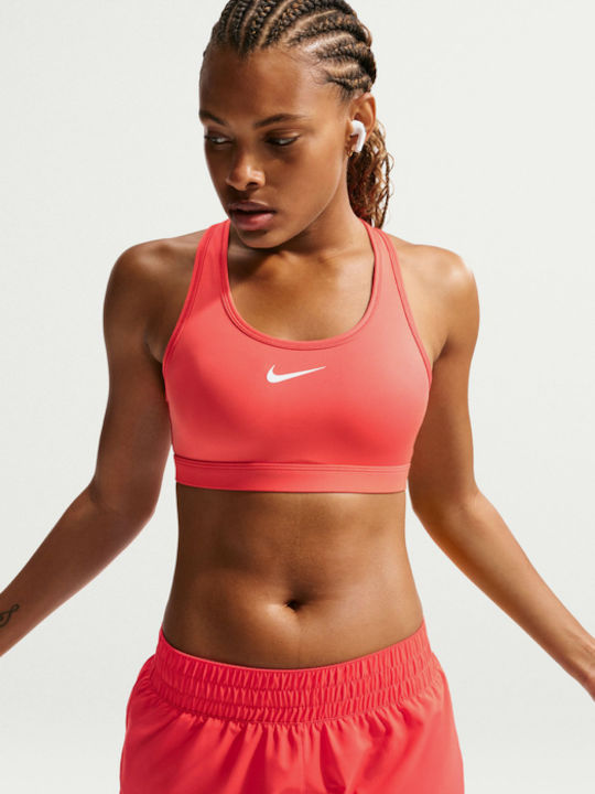 Dri-Fit Swoosh Damen Sport-BH Orange mit Futter & Leichte Polsterung