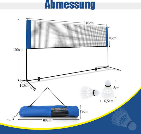 Costway Δίχτυα Ποδοσφαίρου Σετ 2τμχ