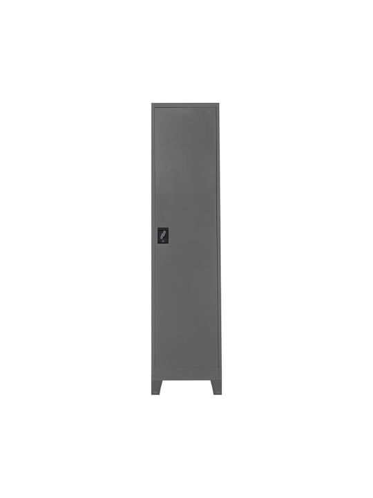 Einzeltür Außenschrank Koya Metallisch 45x50x190cm