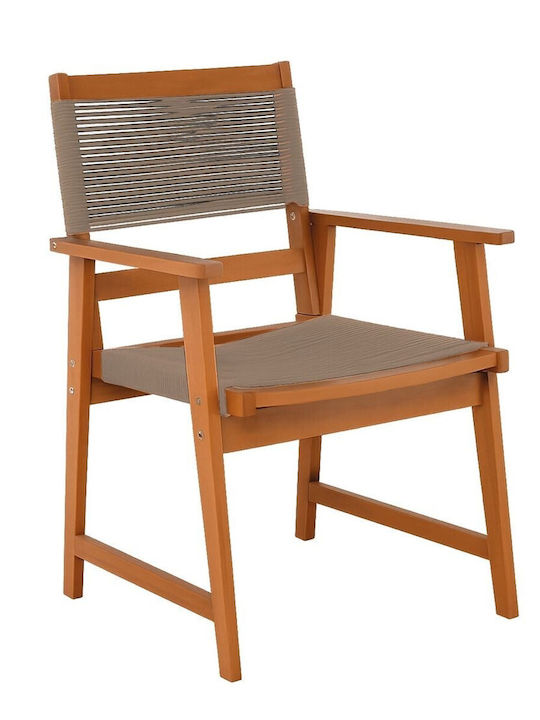 Woodwell Gartenstühle Holzsessel Außenbereich Spring Beige 58x62x88cm