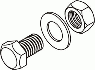 BAKS Schraube mit Länge 10mm 100 Stück