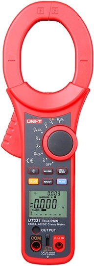 Uni-T Clamp Meter Digital 2000A AC UT221 True RMS with Test Leads