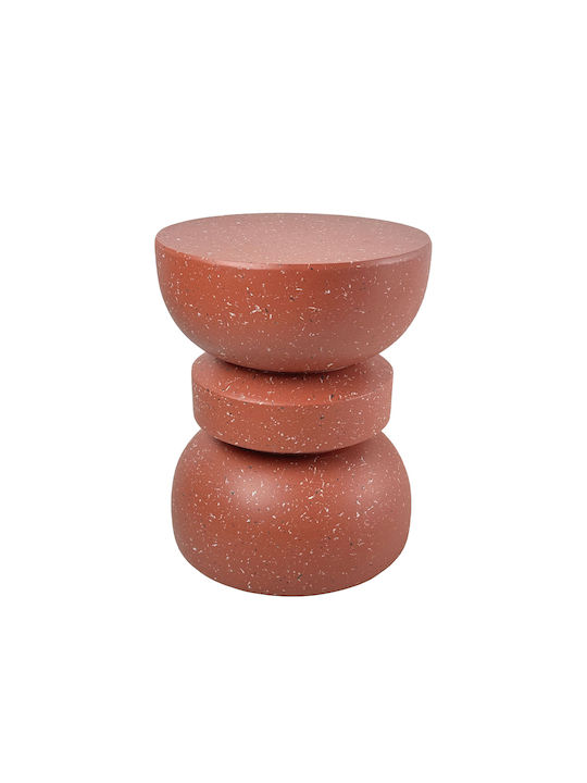 Round Side Table Terracotta Terracotta W36xL36xH46cm