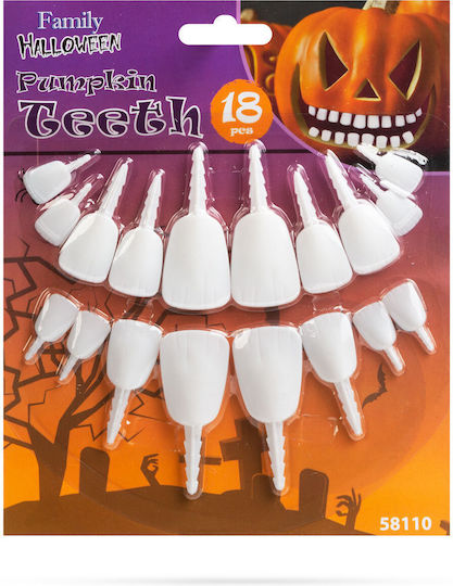 Αποκριάτικη Κολοκύθα Πορτοκαλί για Halloween από Πλαστικό 18τμχ