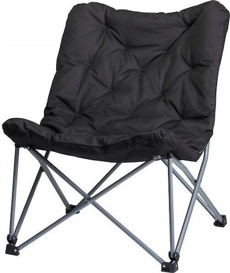 Redcliffs Camping Chair Ξαπλώστρα-Πολυθρόνα Παραλίας Αλουμινίου Μαύρη