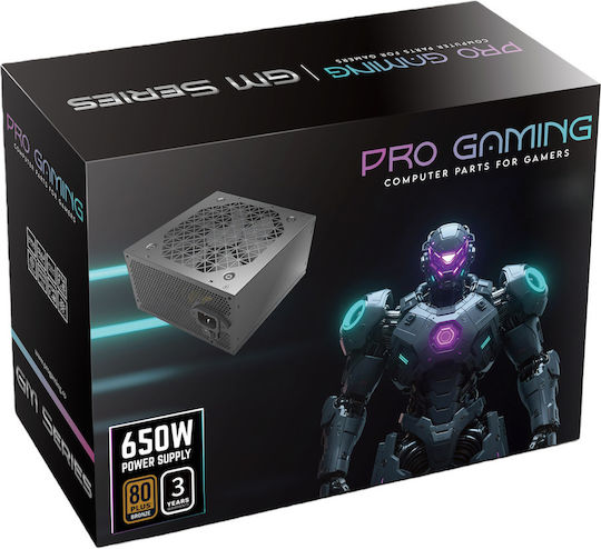 ProGaming 650W Schwarzes Netzkabel Voll Verkabelt 80 Plus Bronze (PG650W80BR)