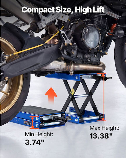 Vevor Platform Trolley for Load Weight up to 499kg in Blue Colour