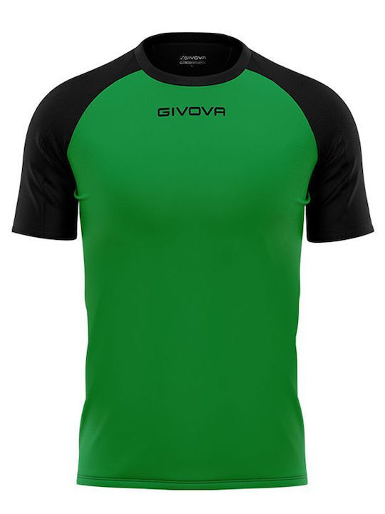 Αθλητικό T-shirt Black/green