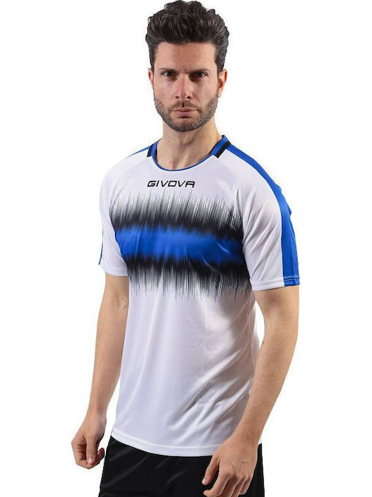 Αθλητικό T-shirt White/black/blue