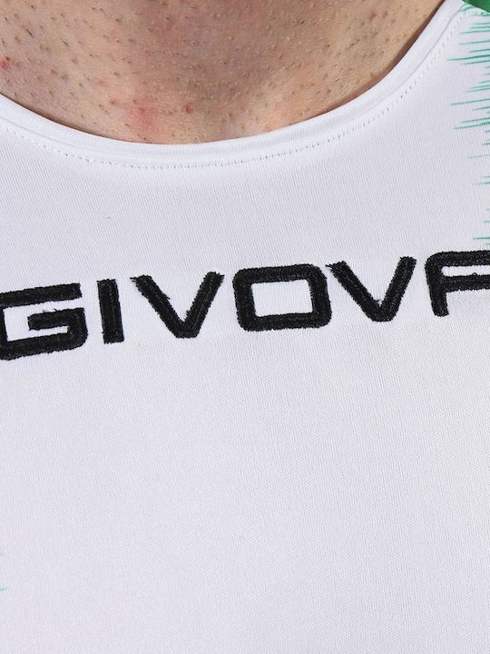Athletic T-shirt White/Green