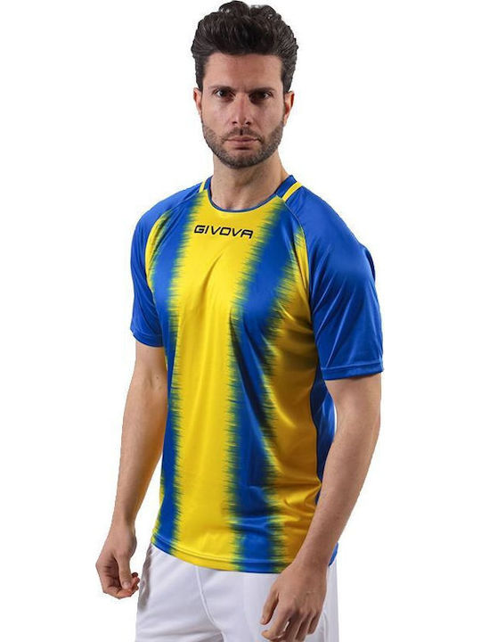 Athletic T-shirt Blue/Yellow
